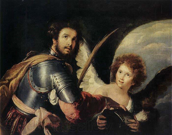 Bernardo Strozzi St Maurice and the Angel France oil painting art